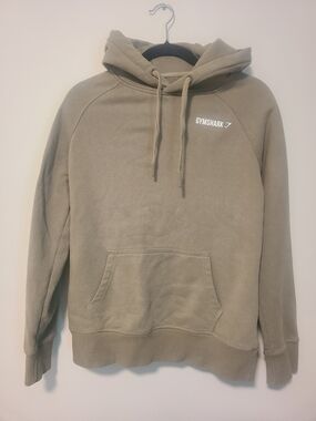 Gymshark Women's Olive Green Hooded Hoodie